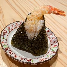 Chicken tempura rice ball