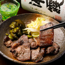 Grilled beef tongue