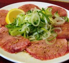 Negi tan shio (salted tongue with green onions)