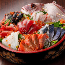 Assorted sashimi