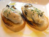 Oysters with Gorgonzola Sauce & Toast