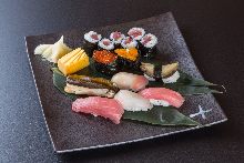 Assorted nigiri sushi, 9 kinds