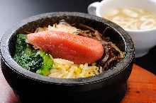 Stone grilled bibimbap