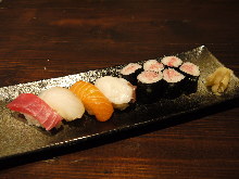 Nigiri sushi of the day