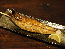 Salted and grilled mackerel