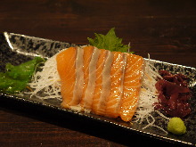 Salmon sashimi