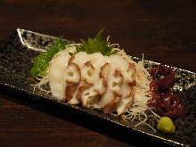 Octopus sashimi