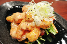 Stir-fried shrimp with mayonnaise