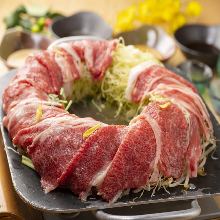 Beef tongue shabu-shabu