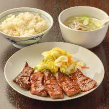 (C)Beef tongue set meal