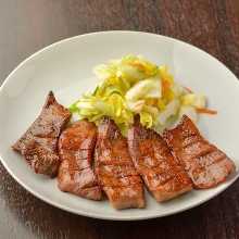 Grilled beef tongue