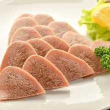 Sliced beef tongue