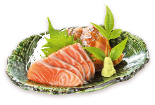 Salmon sashimi