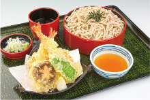 Tempura zaru buckwheat noodles