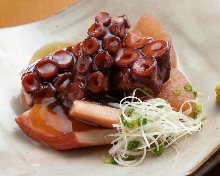 Simmered soft octopus