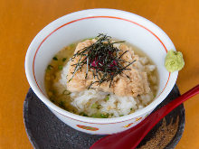 Ochazuke with dashi soup