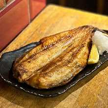 Charcoal grilled Atka mackerel