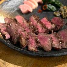 Charcoal grilled beef tongue