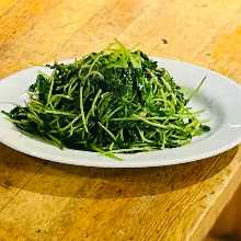 Stir-fried pea shoots