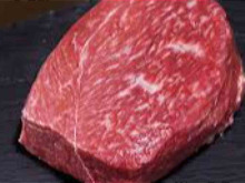 Thickly-sliced red beef