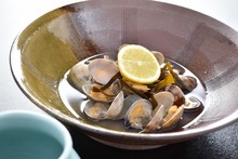 Manila clams steamed with sake