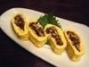 Wrapped omelet with eel