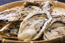 Unsalted grilled oyster