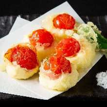 Cherry tomato tempura