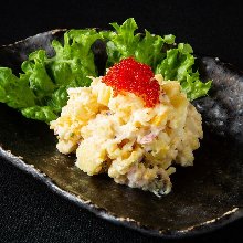 Potato salad with seafood