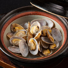 Manila clams steamed with sake