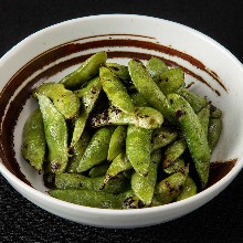 Grilled edamame