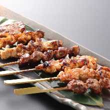 Assorted grilled skewers, 7 kinds