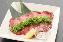 Negi tan shio (salted tongue with green onions)