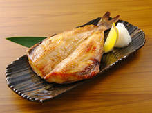 Charcoal grilled fish