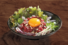 Horse meat tartare