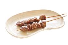 Grilled gizzard skewer