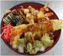 Tempura rice bowl