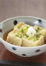 Deep-fried tofu in broth