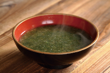 Sea lettuce miso soup