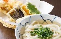 Wheat noodles with tempura