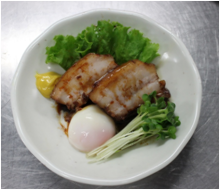 Simmered pork belly