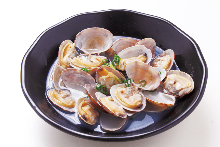 Manila clams steamed with sake