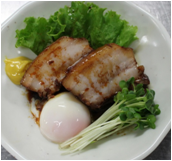 Simmered pork belly