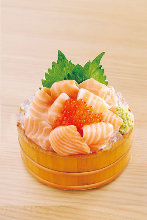 Salmon sashimi