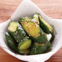 Smashed cucumber salad