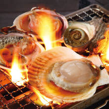 Grilled shellfish