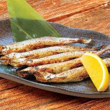 Shishamo smelt with roe