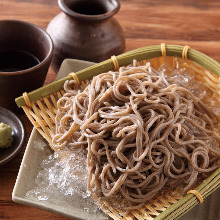 Chilled buckwheat noodles without broth