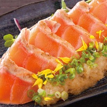 Salmon sashimi