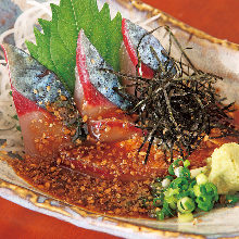 "Goma-saba" sesame-flavored mackerel (regional dish)